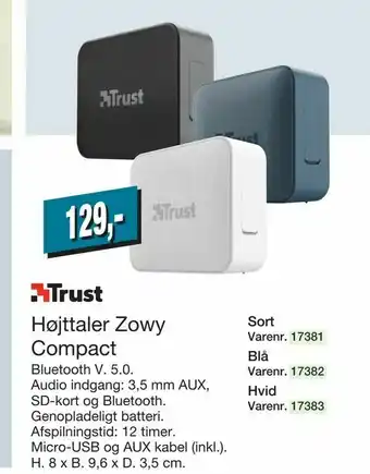 Højttaler Zowy Compact