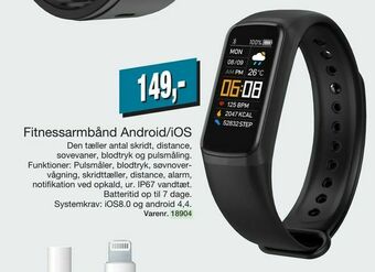 Fitnessarmbånd Android/iOS