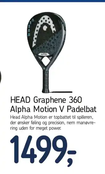 HEAD Graphene 360 Alpha Motion V Padelbat