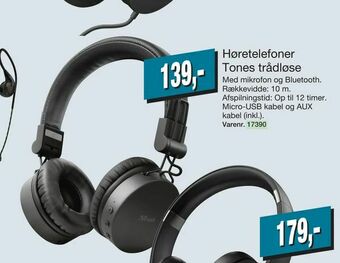 Høretelefoner Tones trådløse