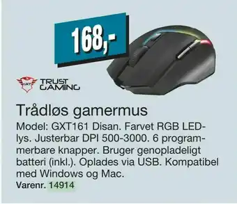 Harald Nyborg Trådløs gamermus tilbud
