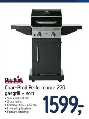 Føtex Char-Broil Performance 220 gasgrill - sort tilbud