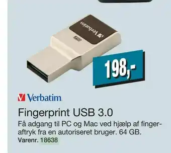 Fingerprint USB 3,0