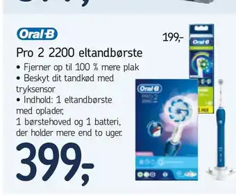 Føtex Pro 2 2200 eltandbørste tilbud