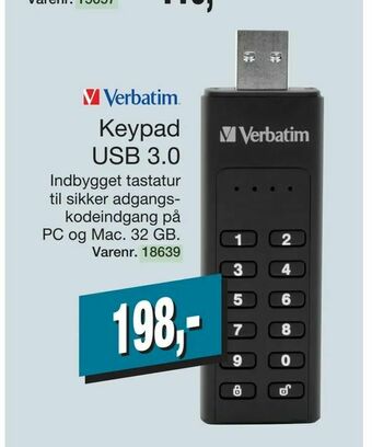 Harald Nyborg Keypad USB 3,0 tilbud