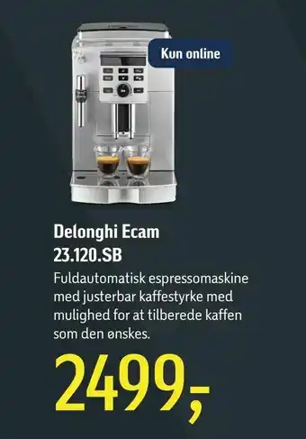 Føtex Delonghi Ecam 23120.SB tilbud