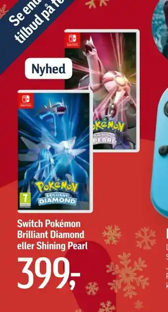 Switch Pokémon Brilliant Diamond eller Shining Pearl