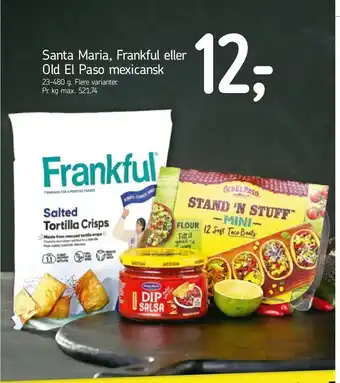 Føtex Santa Maria, Frankful eller Old El Paso mexicansk tilbud