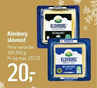 Føtex Klovborg skiveost tilbud