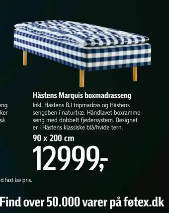 Hästens Marquis boxmadrasseng 90 x 200 cm