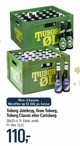 Føtex Tuborg Julebryg, Grøn Tuborg, Tuborg Classic eller Carlsberg tilbud