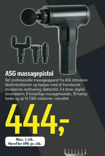 Føtex ASG massagepistol tilbud