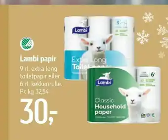 Føtex Lambi papir tilbud
