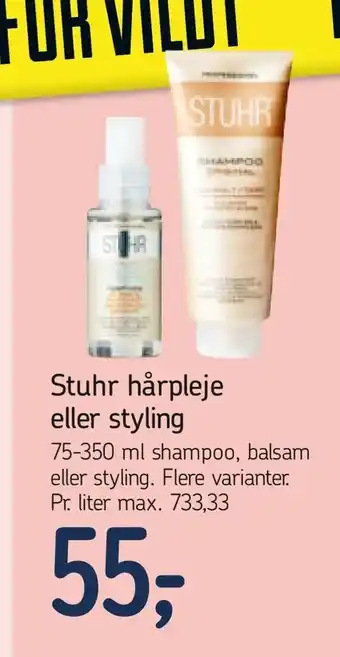 Føtex Stuhr hårpleje eller styling tilbud