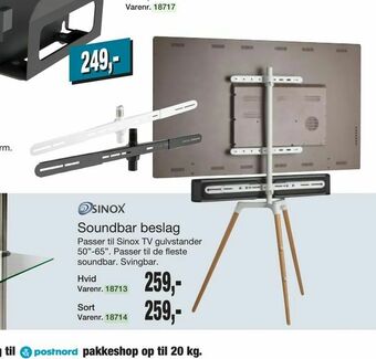Soundbar beslag