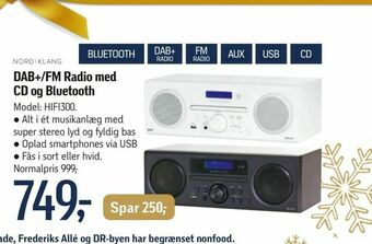 DAB+/FM Radio med CD og Bluetooth