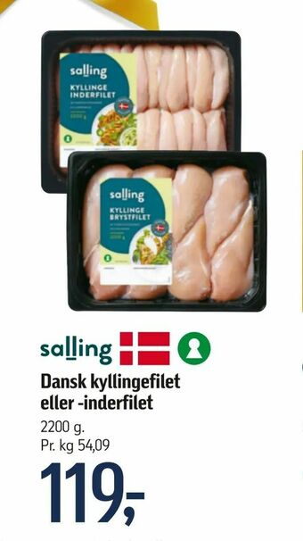 Føtex Dansk kyllingefilet eller -inderfilet tilbud