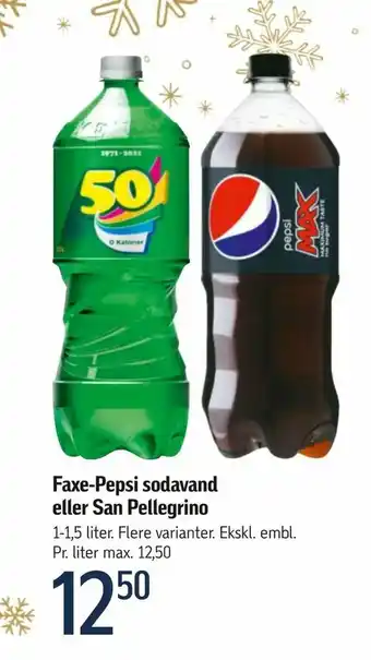Føtex Faxe-Pepsi sodavand eller San Pellegrino tilbud