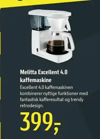 Føtex Melitta Excellent 4,0 kaffemaskine tilbud