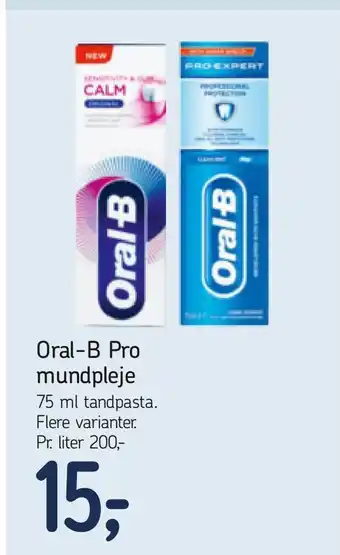 Føtex Oral-B Pro mundpleje tilbud