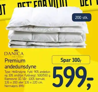 Føtex Premium andedunsdyne tilbud