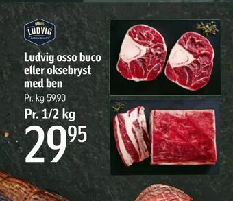 Føtex Ludvig osso buco eller oksebryst med ben tilbud