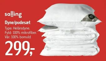 Føtex Dyne/pudesæt tilbud