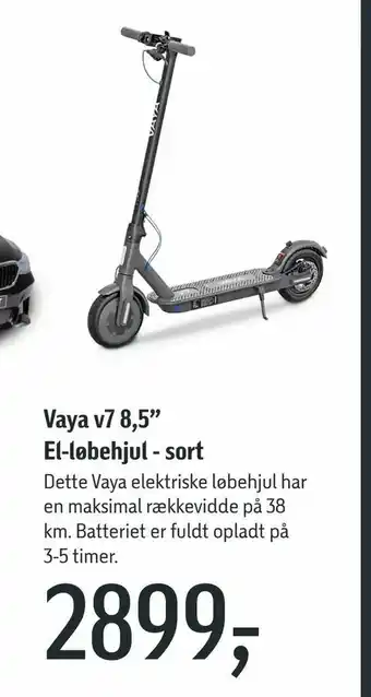 Føtex Vaya v7 8,5" El-løbehjul - sort tilbud
