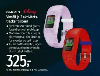 Føtex Vivofit jr. 2 aktivitets tracker til børn tilbud