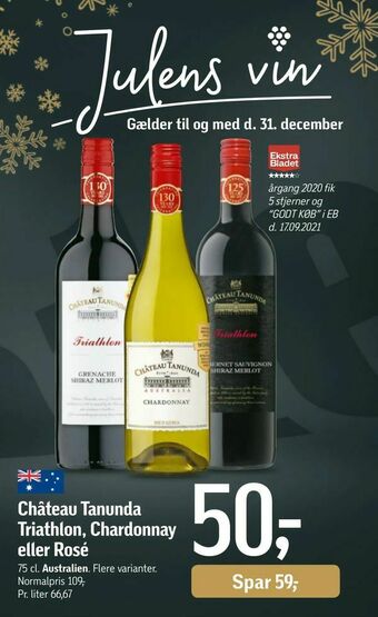 Føtex Château Tanunda Triathlon, Chardonnay eller Rosé tilbud