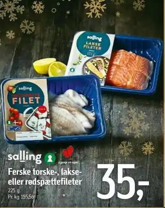 Føtex Ferske torske-, lakse- eller rødspættefileter tilbud