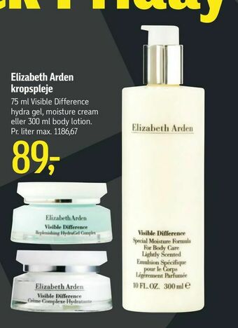 Føtex Elizabeth Arden kropspleje tilbud