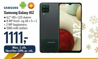 Føtex Samsung Galaxy A12 tilbud