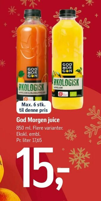 Føtex God Morgen juice tilbud