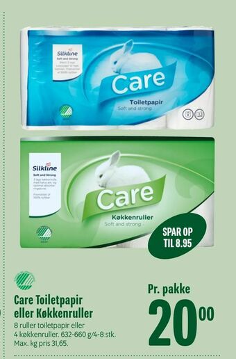 Care Toiletpapir eller Køkkenruller