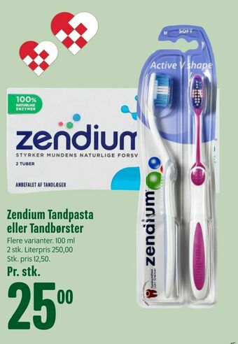 Zendium Tandpasta eller Tandbørster