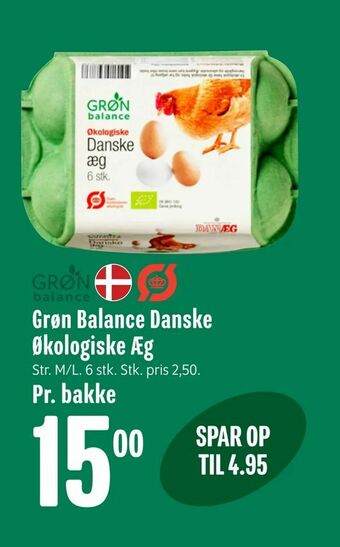 Min Købmand Grøn Balance Danske Økologiske Æg tilbud