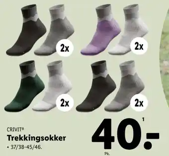 Lidl CRIVITⓇ Trekkingsokker tilbud