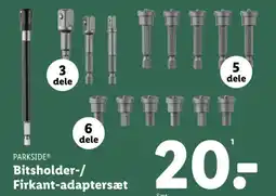 Lidl PARKSIDE® Bitsholder-/ Firkant-adaptersæt tilbud