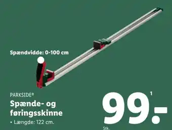 Lidl PARKSIDE® Spænde- og føringsskinne tilbud