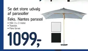 Føtex Nantes parasol tilbud