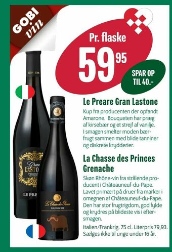 La Chasse des Princes Grenache