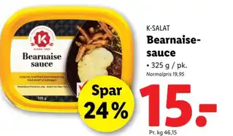 Lidl K-SALAT Bearnaise- sauce tilbud