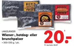 Lidl LANGELANDER Wiener-, hotdog- eller tilbud