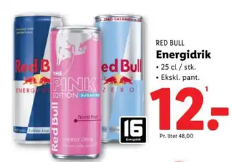 Lidl RED BULL Energidrik tilbud