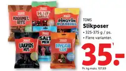 Lidl Tom's  Slikposer tilbud