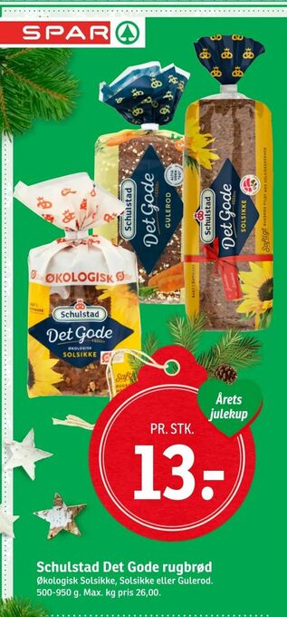 SPAR Schulstad Det Gode rugbrød tilbud