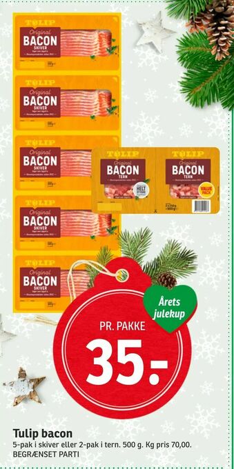 SPAR Tulip bacon tilbud