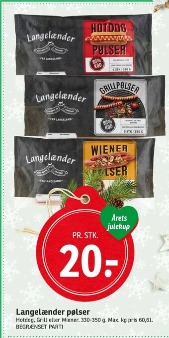 SPAR Langelænder pølser tilbud