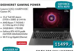 EDB Center Lenovo LOQ 15ARP9 83JC Gamer PC tilbud